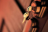 keys in your door
