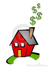 House and Dollar Signs Image